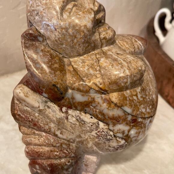 Happy Buddha onyx stone statue - Picture 9 of 10